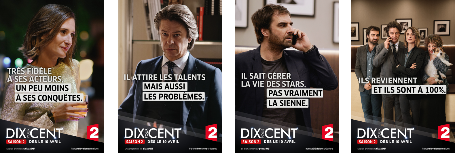 ... de la saison 2 de la série Dix pour Cent - agence Publicis Conseil