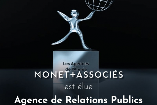 Monet élue agence de Relations Publics 2022
