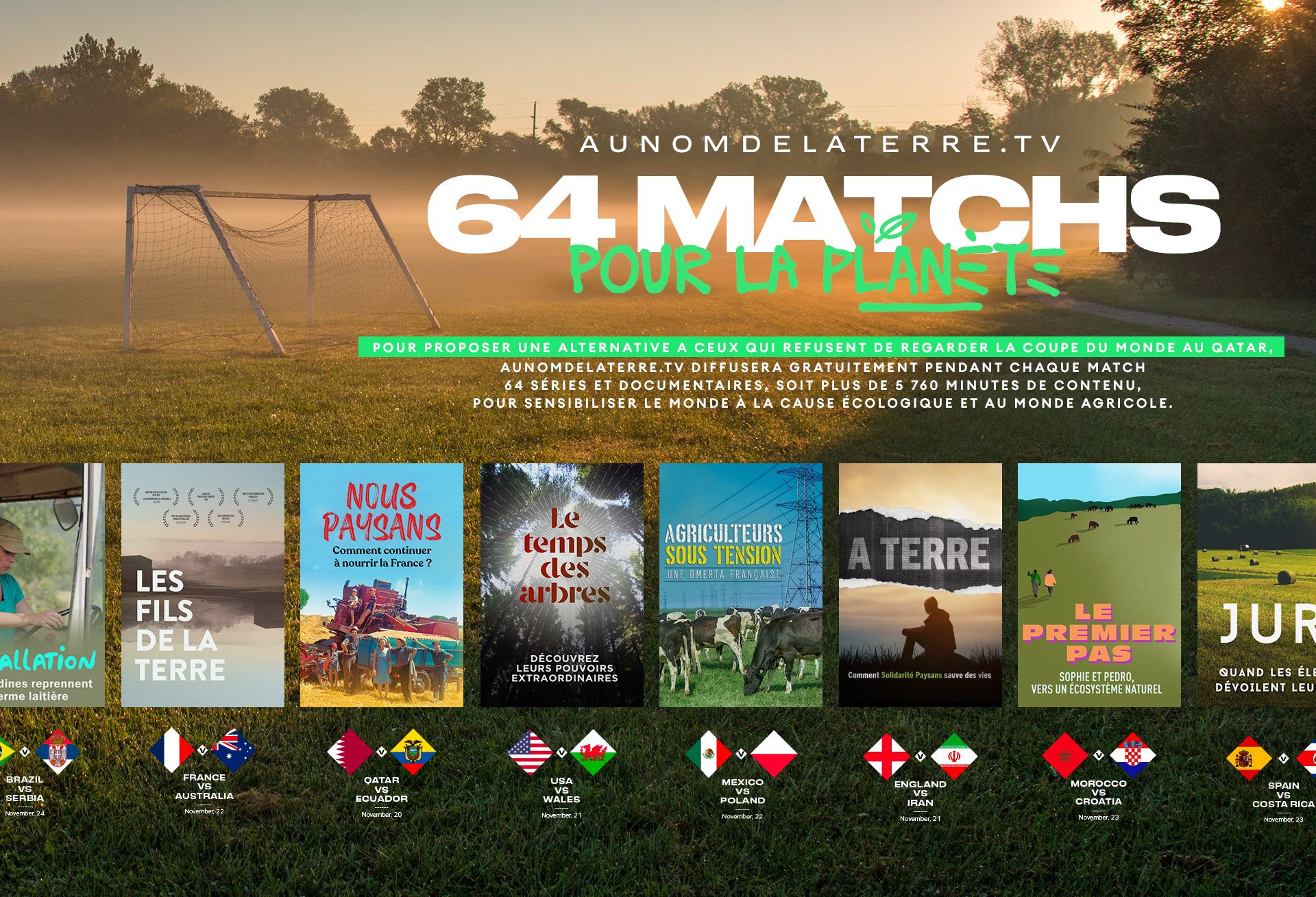 64 matchs pour la planète