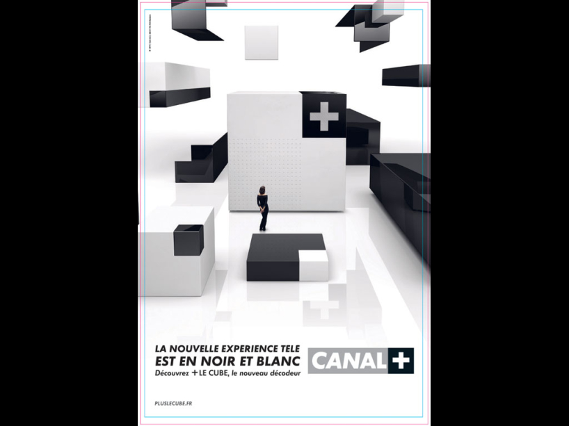 Decodeur Canal Plus Bloqué Sur L'heure + LE CUBE – Print – Canal+ – agence BETC Paris