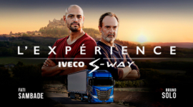 Bruno Solo passe 48h avec un conducteur poids lourd pour IVECO S-WAY Bruno Solo passe 48h avec un conducteur poids lourd pour IVECO S-WAY