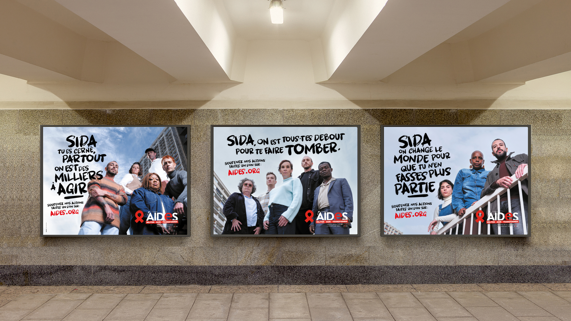Campagne digitale / Social / affichage OOH - INNOCEAN PREND LE VIH ENTRE 4 YEUX