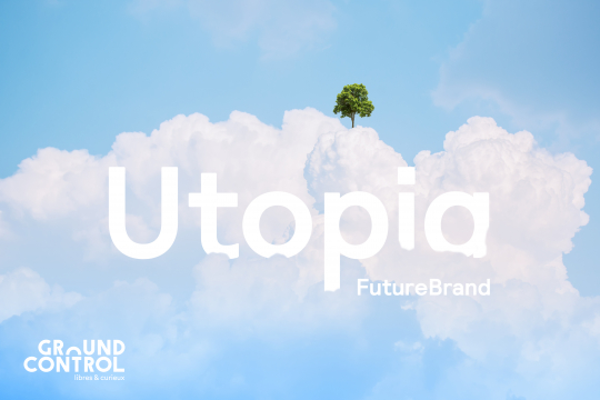 Découvrez Utopia, le podcast qui nous réconcilie avec nos contradictions, par FutureBrand Paris.